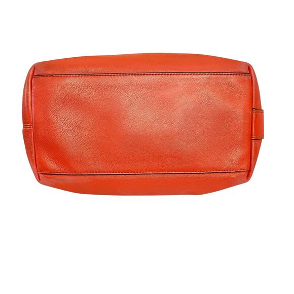 Coach Legacy Carnelian Leather Duffel #19889 - Coral Red Bucket Shoulder Bag - Picture 8 of 10